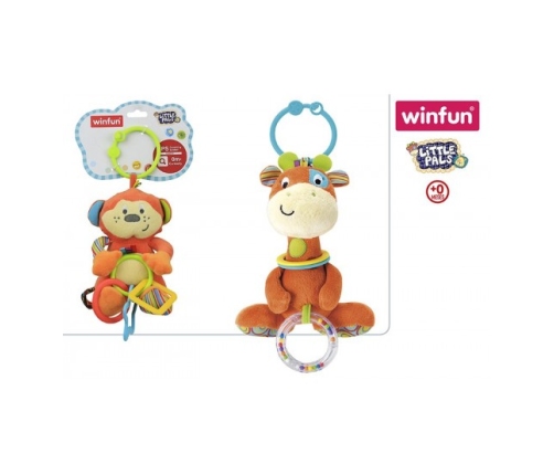 Iekarināmais grabulis mīkstais Merkāķis / žirafe / Lauva 29 cm  0+ CB42559