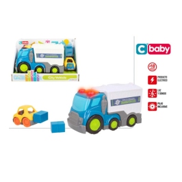 Грузовик  с машинкой  (инерция, свет, звук) с 18 мес. CB47397