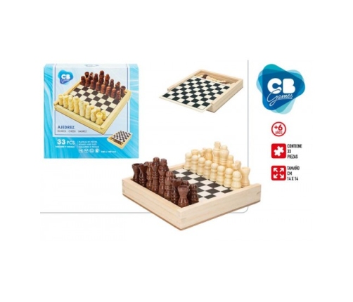 Настольная игра Шахматы (деревянные)  15x15 cm CB47590