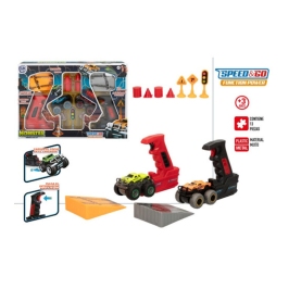 Установки для запуска машин (2шт) с 2 металлическими машинками и трамплинами + аксессуары 3+ CB49796