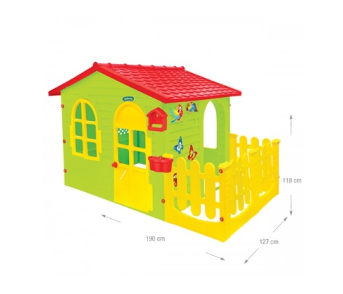 Bērnu dārza mājiņa ar sētiņu 190x127x118  cm 12243