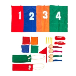 Āra sporta dienas komplekts olu skrie&scaron;anai 4 bērniem 3+ FB255358