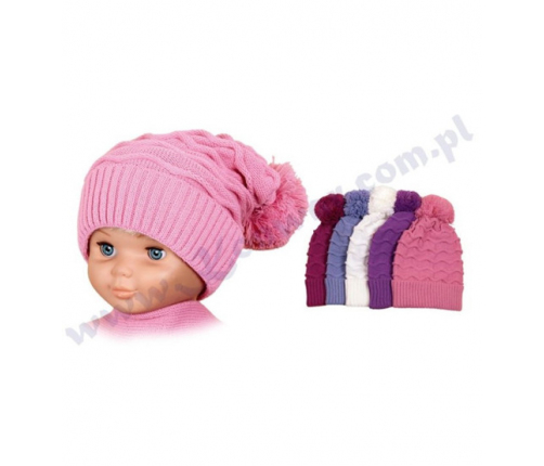 52-54 cm шапка девочкам P-CZ-397 разные цвета