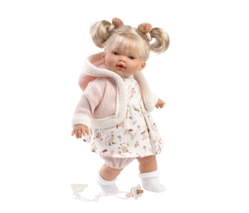 Lelle Roberta 33 cm, raud, runā, ar mānekli, mīkstais ķermenis Spānija LL33150