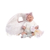 Lelle zīdainis Mimi 42 cm (pārnes. soma, smejas, runā, ar mānekli, mīkstais ķermenis) Spānija LL74044