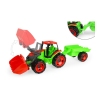 Traktors ar kausu un piekabi 107 cm LENA MAXI L02136 Traktors ar kausu un piekabi 107 cm LENA MAXI L02136