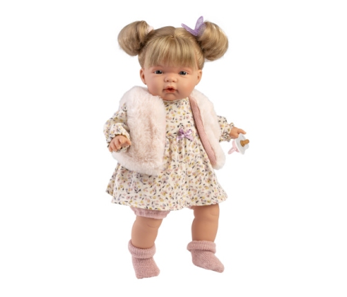 Кукла Джоэль 38 см, плачет, говорит, с соской, мягкое тело Испания LL38360