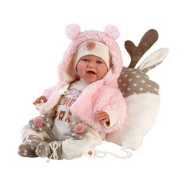 Кукла Мими 42 см (плачет, говорит, с соской, мягкое тело, cгибает руки/ноги) Испания LL74028