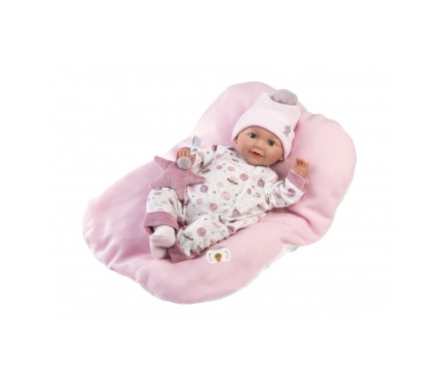 Кукла младенец Хейди 42 см (глаза закрываются, плачет, говорит, с соской, мягкое тело) Испания LL74132