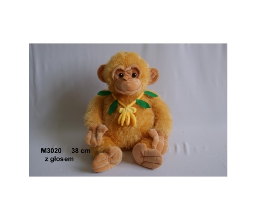 Плюшевая обезьяна со звуком 38 cm (M3020) 129413