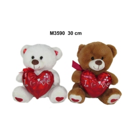 Plī&scaron;a lacis ar sirdi 30 cm (M3590) dažādas 159229