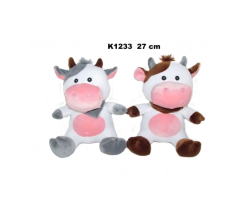 Plīša govs 27 cm dažādas (K1233) 163820