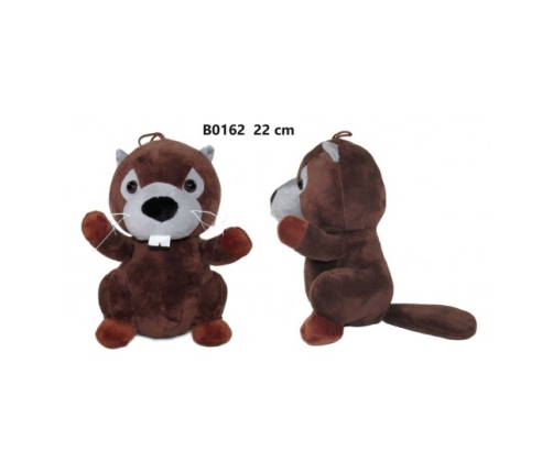 Plīša bebrs 22 cm (B0162) 166845