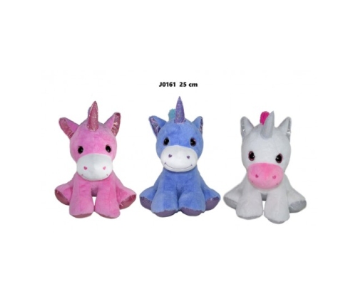 Plīša vienradzis 25 cm dažādās (J0161) 167378