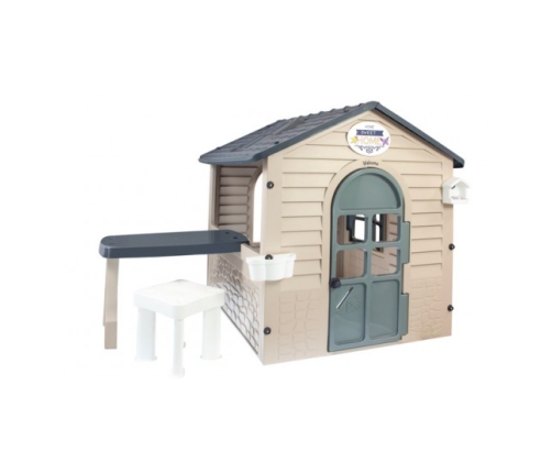 Bērnu dārza māja ar galdu un krēslu 122x175x120,5 cm 13010