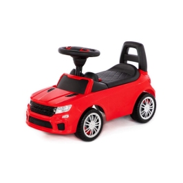 Stumjamā Mašīna ar skaņas signālu SuperCar 1+ Red PL84590 Stumjamā Mašīna ar skaņas signālu SuperCar 1+ Red PL84590