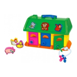 Figūru &scaron;ķirotājs (sorteris) Dzīvnieku mājiņa (sietiņā) (280х153х185mm)  1+ PL9166