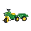Pedāļu traktors riteņis ar piekabi Rolly Trac John Deere (2,5-5 gadiem) 052769 Vācija