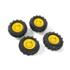 Колеса с резиновыми надувными шинами для тракторов Rolly Toys rollyTrac Air Tyres 4 gab. 409303 Колеса с резиновыми надувными шинами для тракторов Rolly Toys rollyTrac Air Tyres 4 gab. 409303