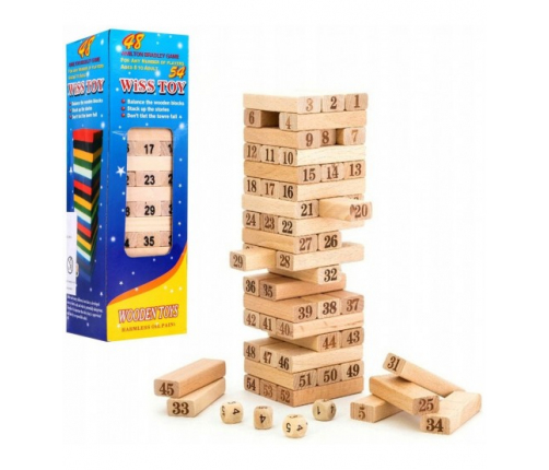 Игра настольная деревянная Jenga  24x8x8 cm A158290