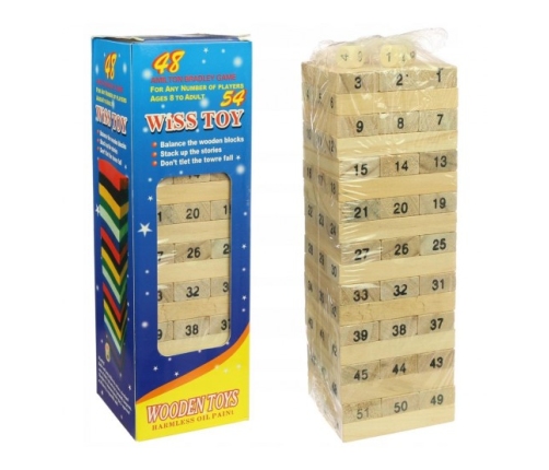 Игра настольная деревянная Jenga  20x7x7 cm CHT24084B07