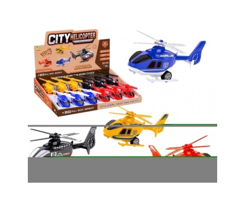 Вертолет пластик с инерцией разные 15 см HW22076103