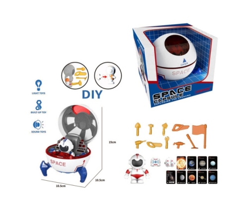 Космическая капсула с космонавтом и аксессуарами, со звуком 3+ HW22089747
