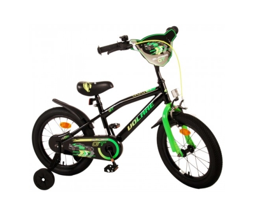 Bērnu velosipēds 16 collas Super GT (rokas+kājas bremzes, uz 85% salikts) (4-6 gadiem) VOL21782