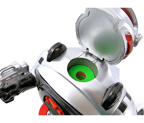 Robots radio vadāmais ( staigā, met ripas, skaņa, baterijas)  3+ 125124