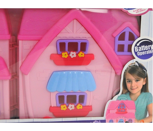 Кукольный домик (свет, звук) 18 деталей 40 cm 510227