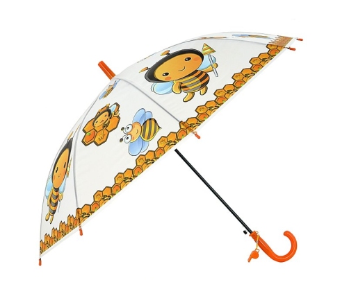 Зонтик со свистком детский ЗВЕРЯТА 65 cm длина разные 512986