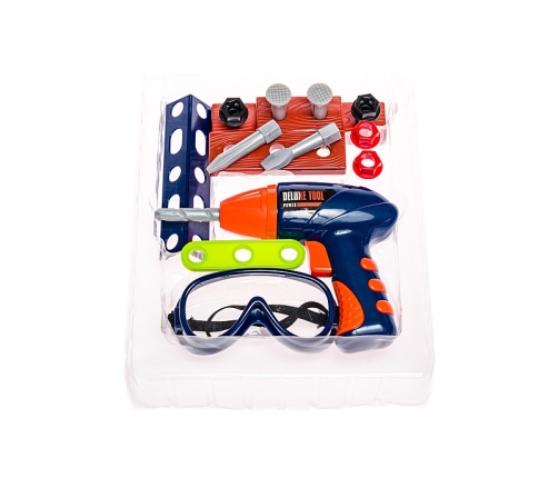 Darba rīku komplekts ar urbi 34x22x5 cm 539419