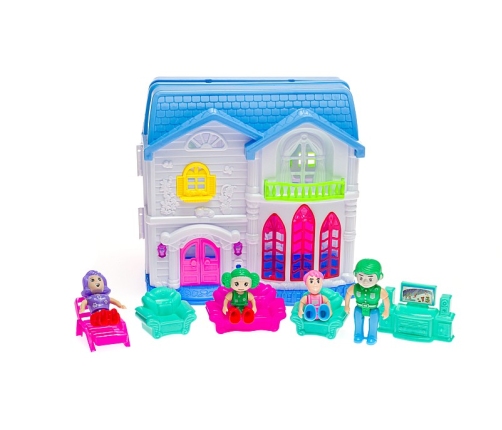 Кукольный домик (свет, звук) 10 деталей  25 cm 548596