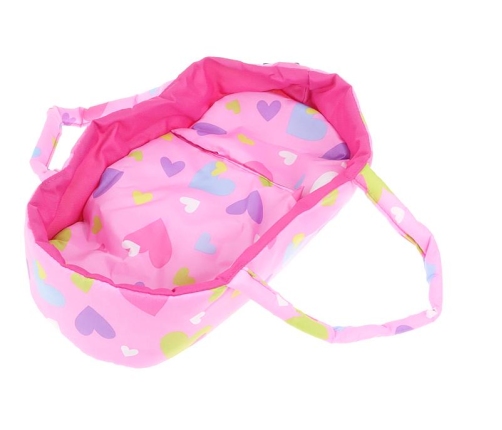 Leļļu ratiņi ar kulbiņu un regul. rokturi 66x58x36cm 549050