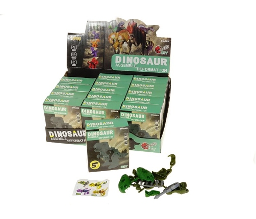 Конструктор Динозавр с отверткой разные 12x12x4 см 559097