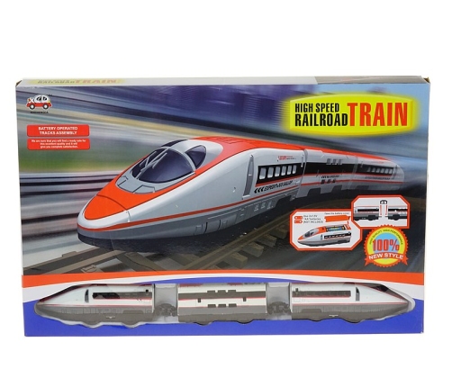 Dzelzceļ&scaron; ar pasažieru vilcienu un vagoniem 121 cm 568815