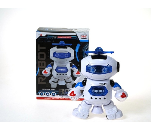 Робот со светом и звуком, движением, на батарейках  23 cm 578791