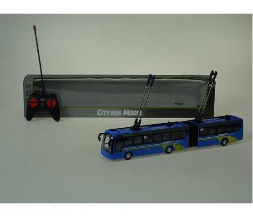 Радиоуправляемый троллейбус (4 функции, свет) аккум. USB зарядка 21 cm 570573