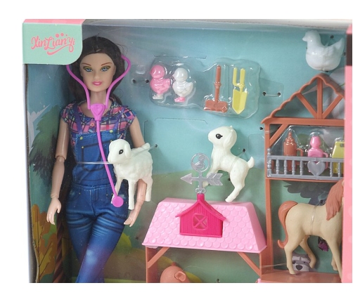 Кукла Дефа ветеринар с животными 29 см 586543