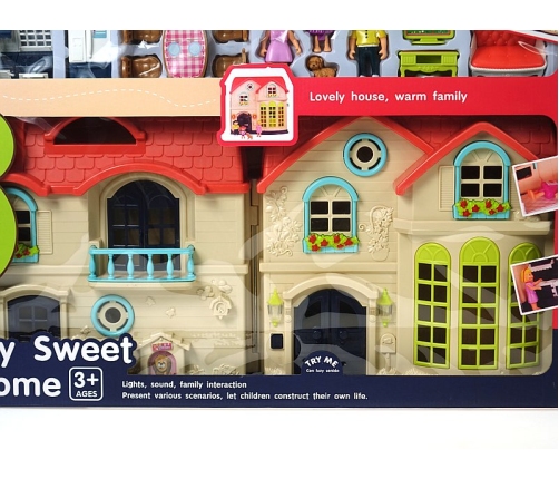 Кукольный домик (свет, звук) 23 деталей  63 cm 589650