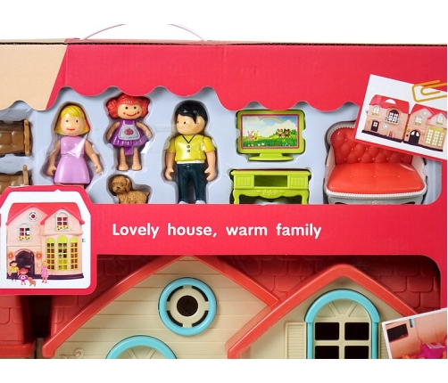 Кукольный домик (свет, звук) 23 деталей  63 cm 589650