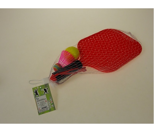 Пляжный набор теннис или бадминтон 2 пластик. ракетки, мяч, волан 591714