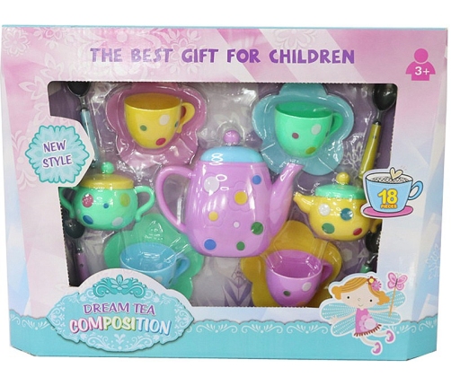 Комплект чайной посуды для детей пластмасса 37x28 cm 608177