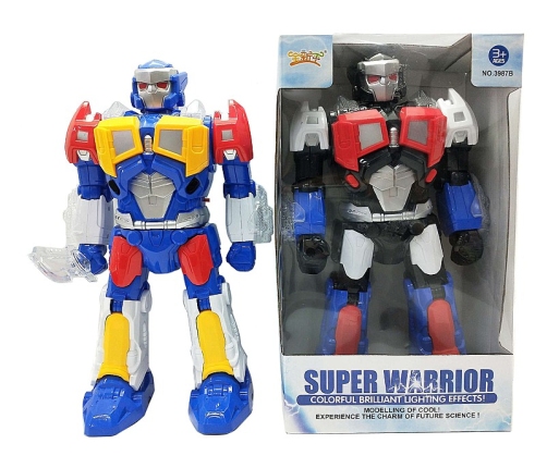 Робот со светом и звуком, движением, на батарейках 35 cm 611719