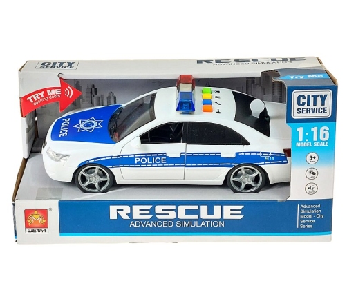 Policijas auto ar skaņu un gaismu 25 cm 614093