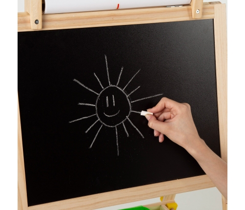 Koka tāfele rakstīšanai marķieris, krītu 59x93 cm 3+ CB33048