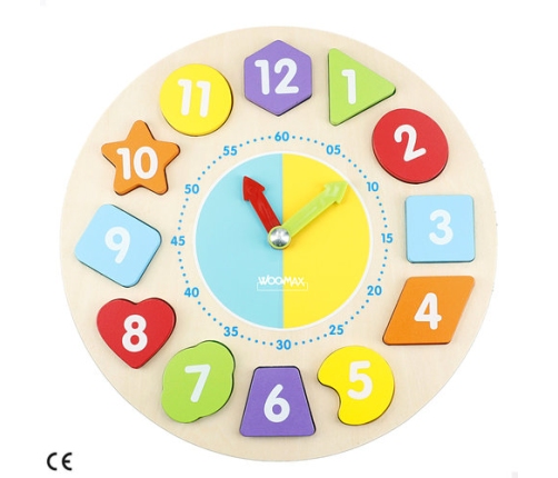 Деревянная развивающая игрушка Часы 1+ CB33073