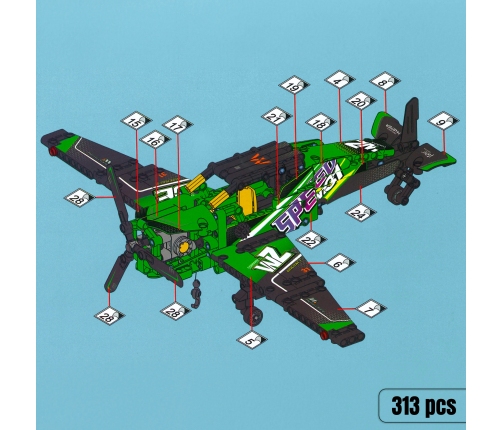 Konstruktors Glābšanas lidmašīna 313 det. 6+ CB39030