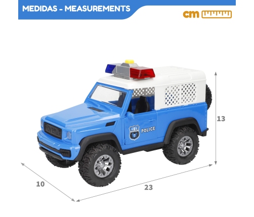 Машинка Джип Полиция (свет, звук, инерция) 23 см CB39053