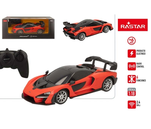 Радиоуправляемая машина MCLAREN SENNA  1:18  ( батарейки) 6+ CB41279